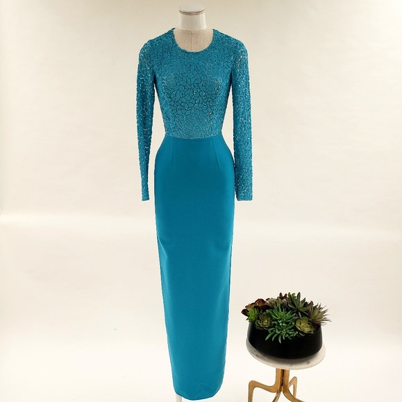 Michael Kors Dresses & Skirts - PRICE REDUCED MK Collection Embr Crepe Gown Sz0